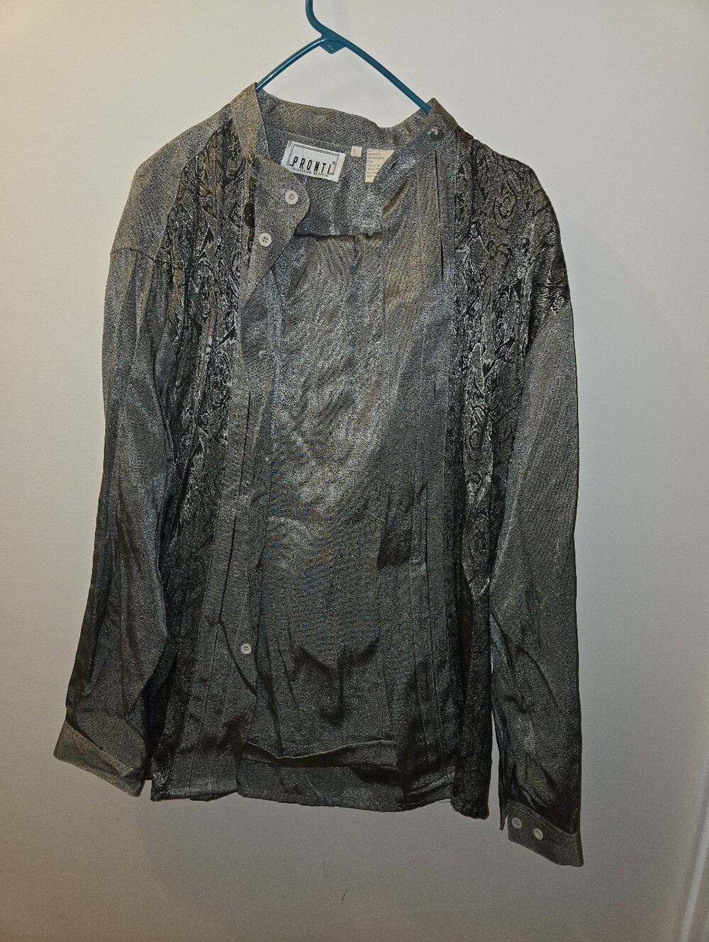 Mens Silver Shirt And Pants Set
